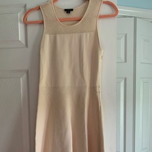 Ann Taylor Petite Cream Dress